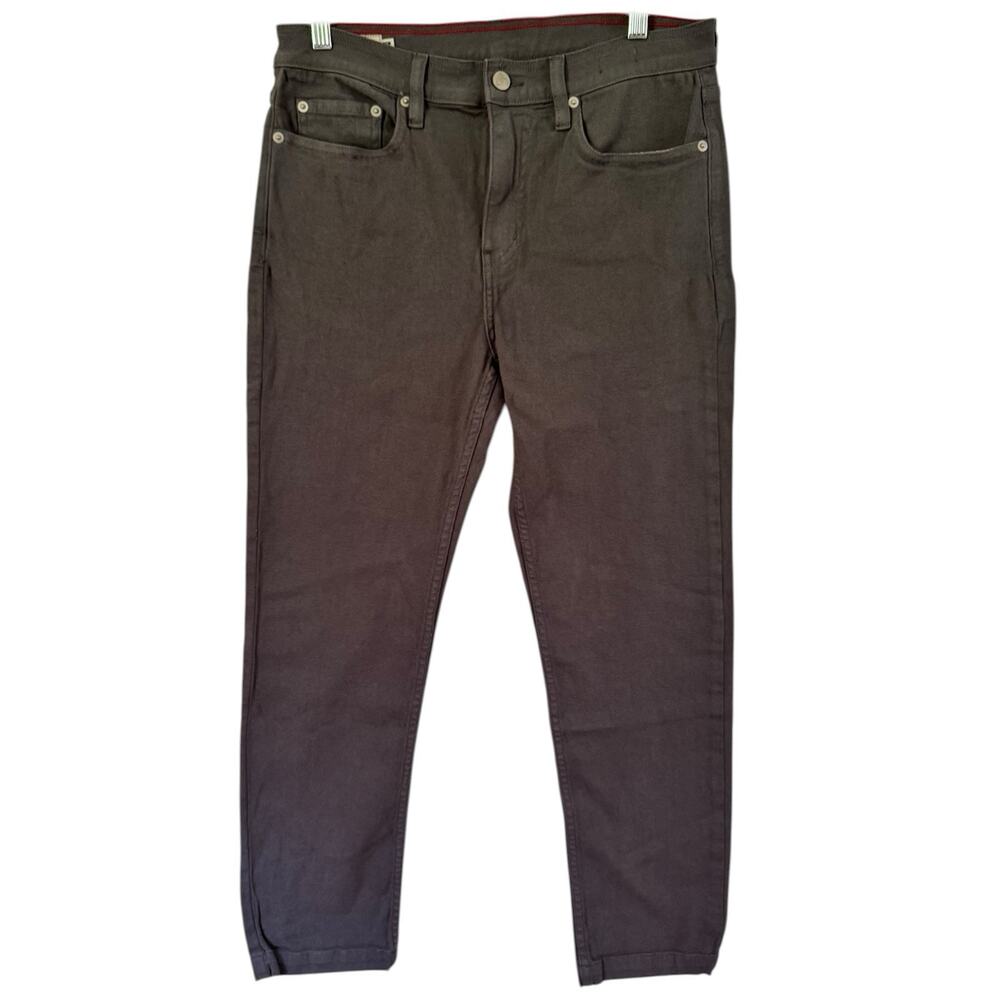 American Giant Roughneck Stretch Canvas Straight Pants Mens 30x30 Dark Gray